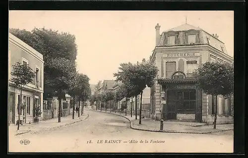 AK Le Raincy, Allée de la Fontaine