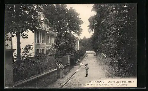 AK Le Raincy, Allée des Violettes