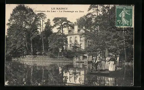 AK Le Raincy, Château du Lac, Le Passage en Bac