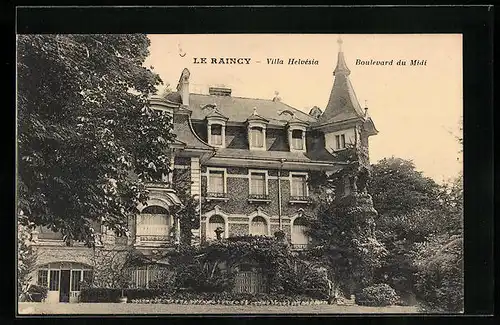 AK Le Raincy, Villa Helvésia, Boulevard du Midi