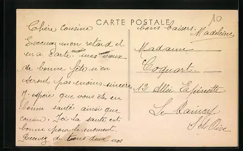 AK Le Raincy, Allée du Télégraphe