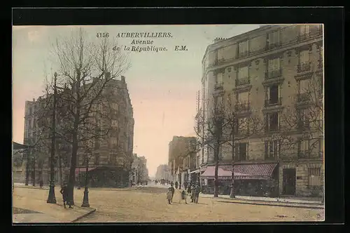 AK Aubervilliers, Avenue de la République