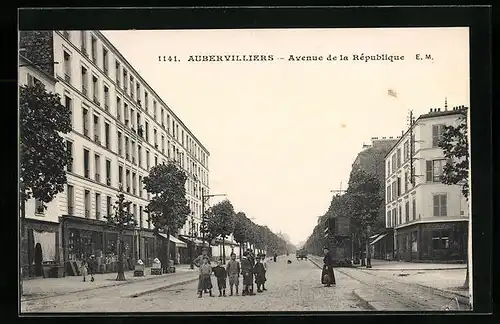 AK Aubervilliers, Avenue de la République