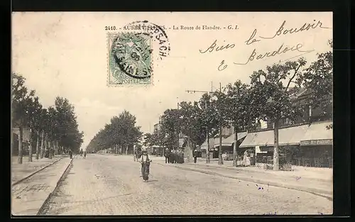 AK Aubervilliers, La Route de Flandre