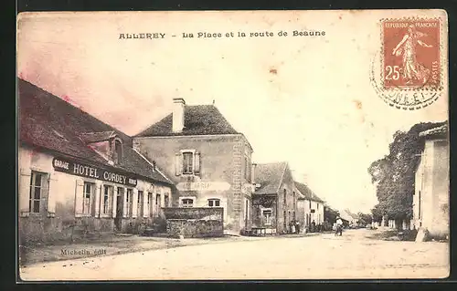 AK Allerey, La Place et la route de Beaune, Hotel Cordey