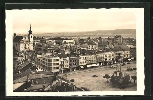 AK Kromeriz, Ortschaft aus der Vogelschau