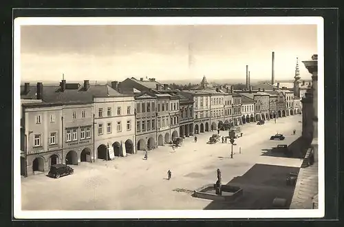 AK Zwittau, Stadtplatz, Strassenpartie