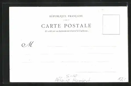 AK Affaire Humbert, Affaire Notre-Dame du Coffre-Fort, Emile, Romain et Louis Daurignac