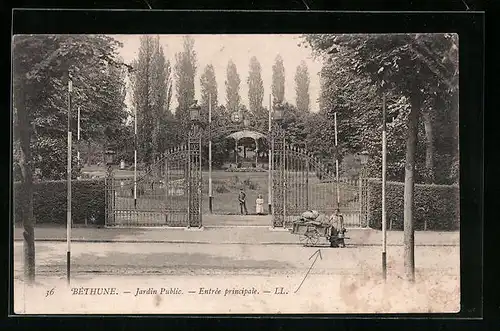 AK Béthune, Jardin Publique, Entrée principale