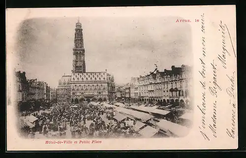 AK Arras, Hôtel-de-Ville et Petite Place