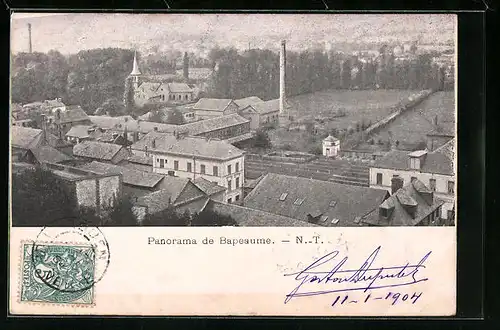 AK Rouen, Panorama de Bapeaume