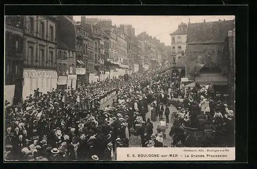 AK Boulogne-sur-Mer, La Grande Procession