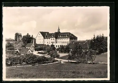 AK Ommerborn über Lindlar, Eucharistiner Kloster mit Landschaft