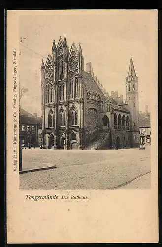 AK Tangermünde, Blick auf das Rathaus