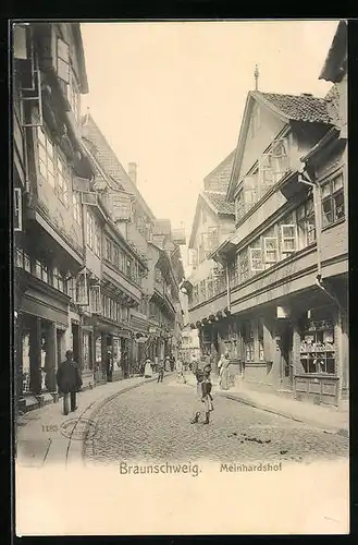 AK Braunschweig, Meinhardshof, Strassenpartie