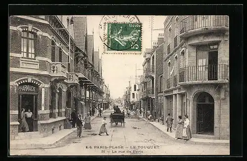 AK Le Touquet - Paris-Plage, La Rue de Paris