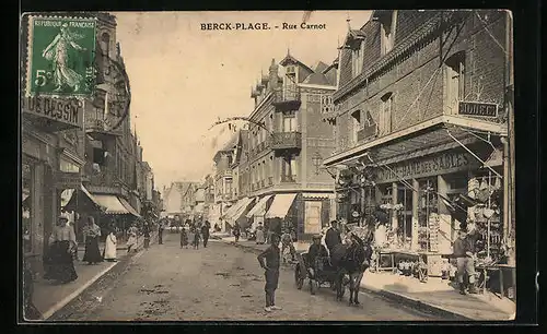 AK Berck-Plage, Rue carnot