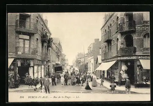 AK Berck-Plage, Rue de la Plage