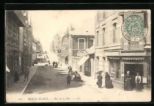 AK Berck-Plage, Rue de la Mer
