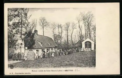 AK Amettes, Maison natale de Saint Benoit Labre