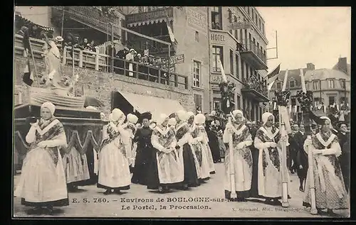 AK Le Portel, La Procession