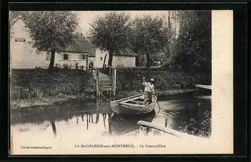 AK la Madeleine-sous-Montreuil, La Grenouillère