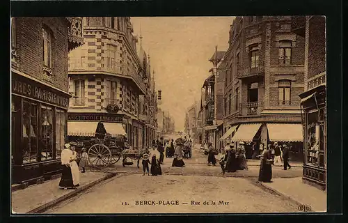 AK Berck-Plage, Rue de la Mer