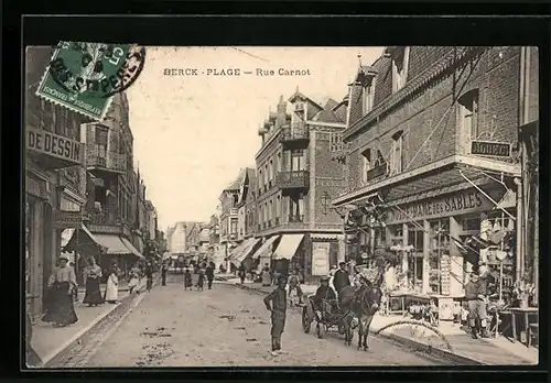 AK Berck-Plage, Rue Carnot