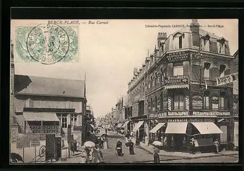 AK Berck-Plage, Rue Carnot