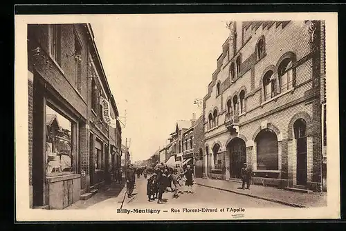 AK Billy-Montigny, Rue Florent-Evrard et l`Apollo