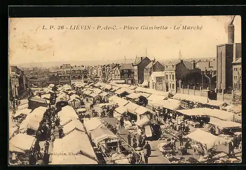 AK Liévin, Place Gambetta, Le Marché