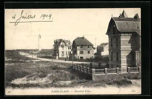 AK Paris-Plage, Dernières Villas