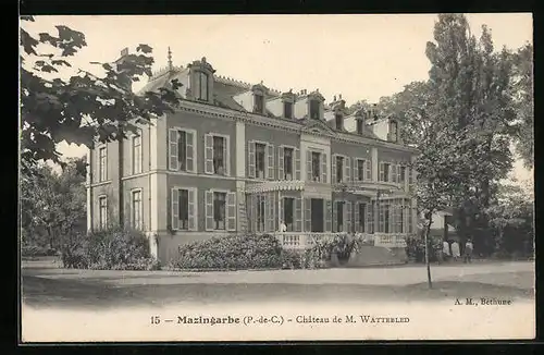 AK Mazingarbe, Château de M. Wattebled