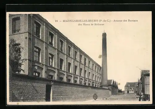 AK Manzingarbe-Les-Brebis, Annexe des Bureaux des Mines de Bethune