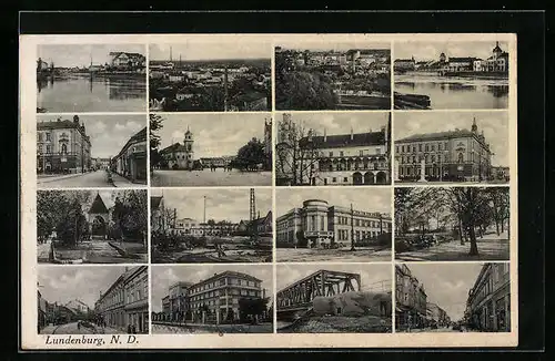 AK Lundenburg, Verschiedene Ansichten der Stadt