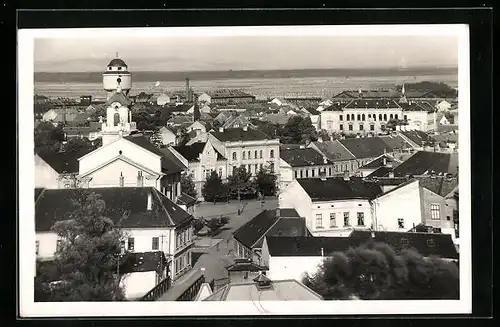 AK Lundenburg, Blick über die Dächer