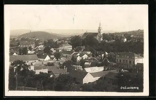 AK Oslavany, Blick über die Dächer