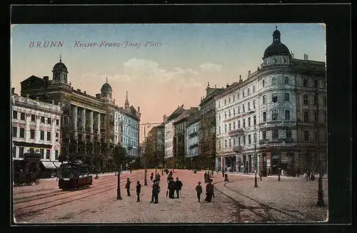 AK Brünn / Brno, Kaiser-Franz-Josef-Platz