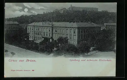 Mondschein-AK Brünn / Brno, Spielberg und technische Hochschule