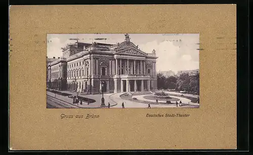 AK Brünn / Brno, Deutsches Stadt-Theater