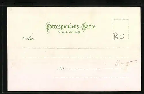 AK Eibenschitz, Strassenpartie aus der Vogelschau