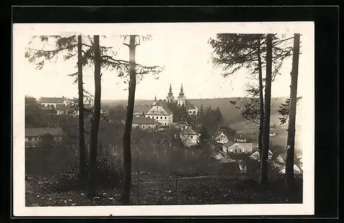 AK Wranau, Kirche, Panorama, Mähr. Schweiz