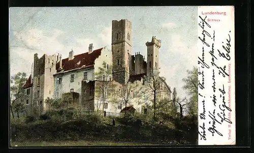 AK Lundenburg, Ruine vom Schloss