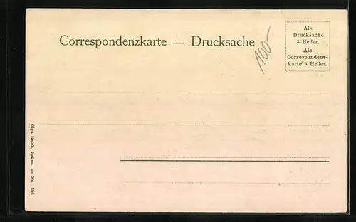 AK Sloup, Ortspartie mit Kirche