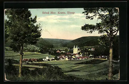 AK Sloup, Celkový pohled, Kostel
