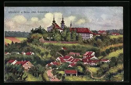 Künstler-AK Vranov, Panorama