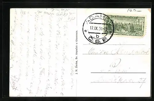 Künstler-AK Vranov, Panorama