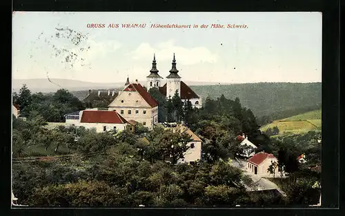 AK Wranau, Ortsansicht mit Kirche