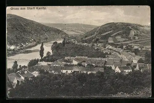 AK Kanitz, Totalansicht aus der Vogelschau