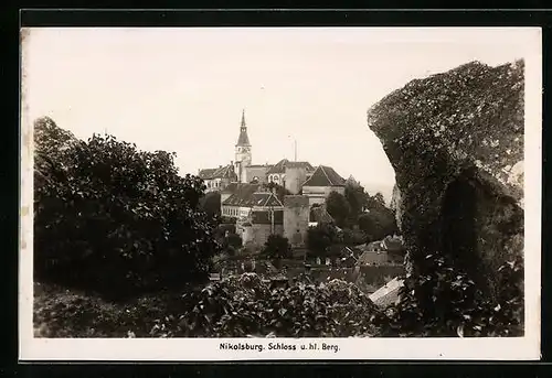 AK Nikolsburg, Schloss u. hl. Berg